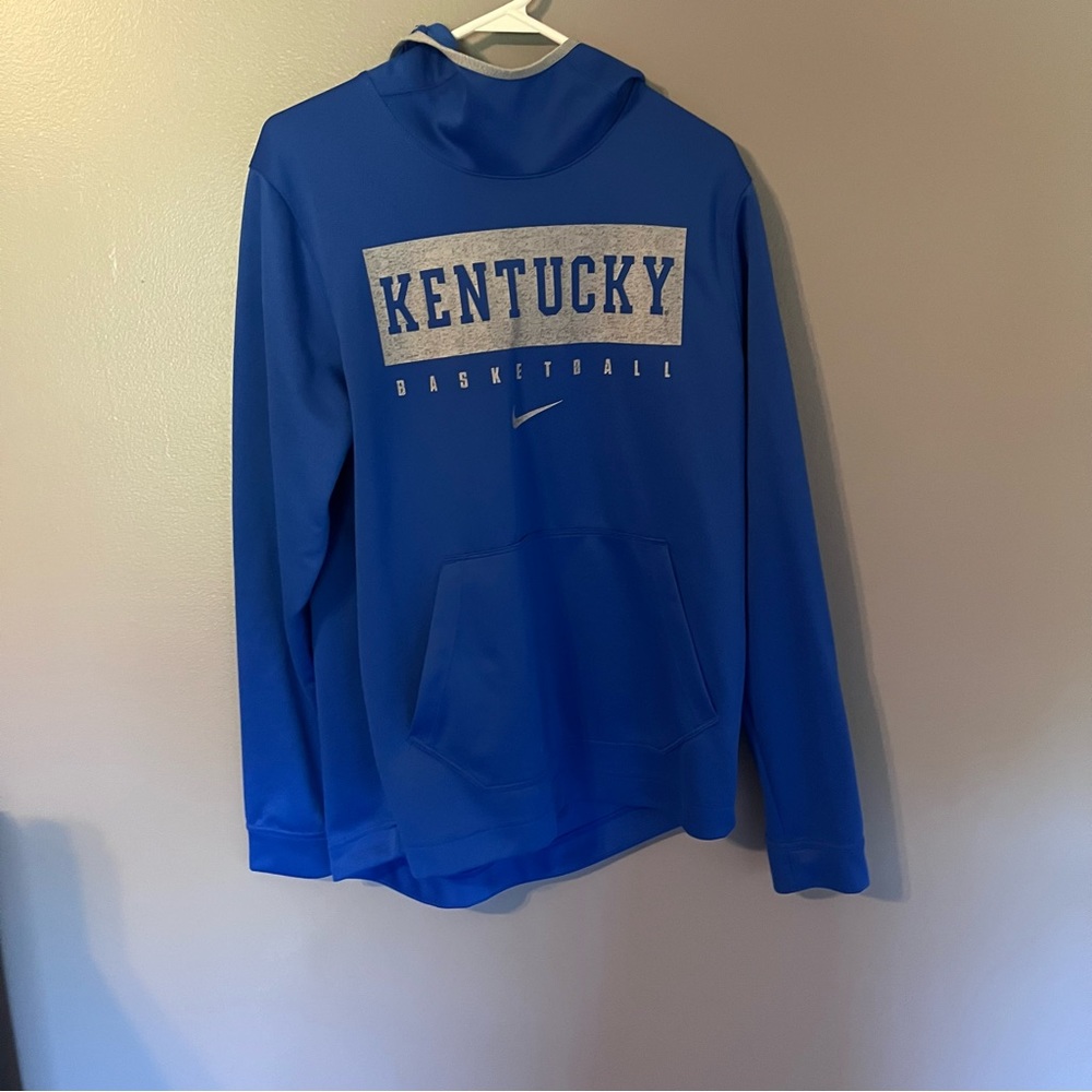 Nike blue dri fit Kentucky university hoodie